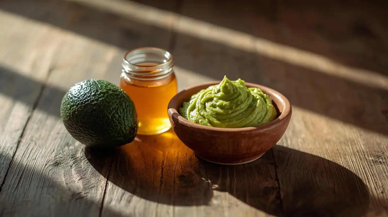 Avocado & Honey hair mask for hair growth and moisture